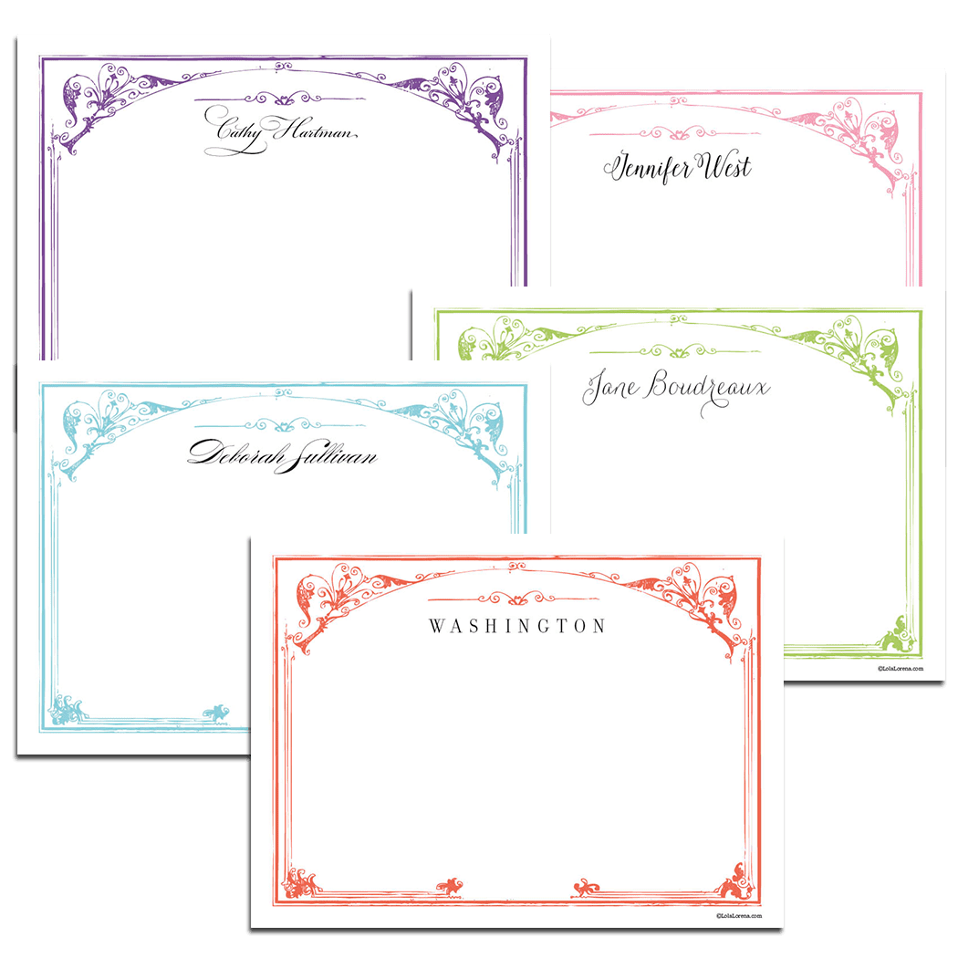 Vintage Frame Notecards - Set of 20