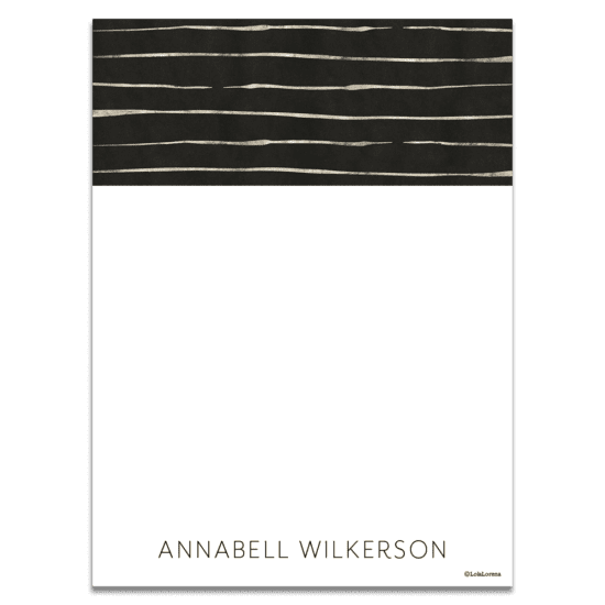 Platinum Stripe Notecards