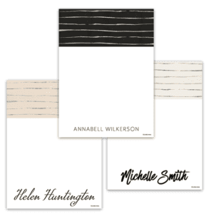 Platinum Stripe Notecards