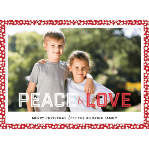 Peace Love Polka Dots Christmas