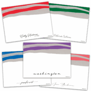 Color Swipes Notecards - Set of 20