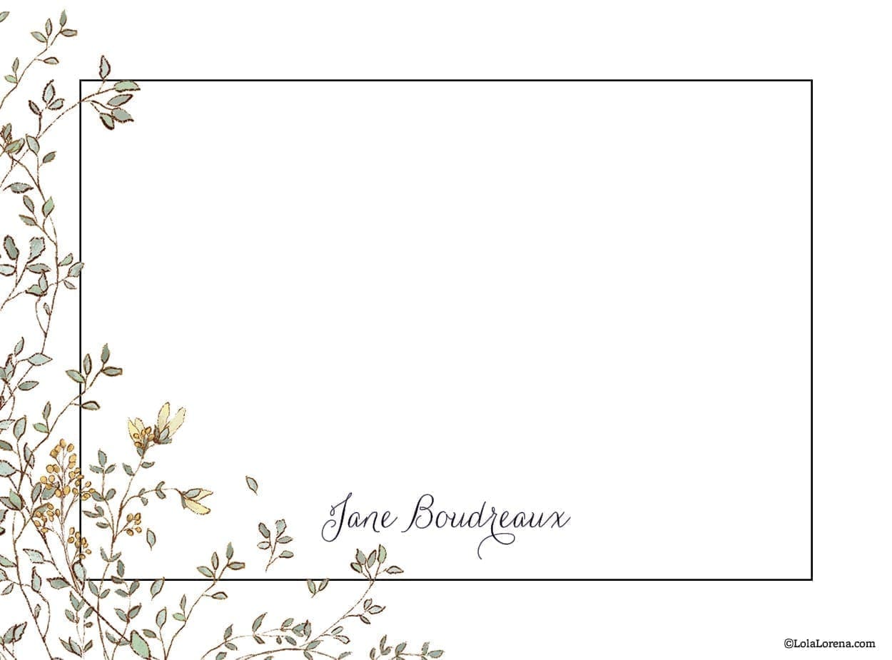 Corner Floral Notecards - Set of 20 - Image 6