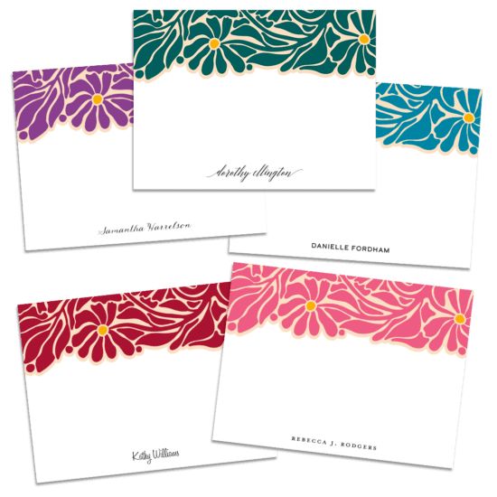 Groovy Floral Notecards