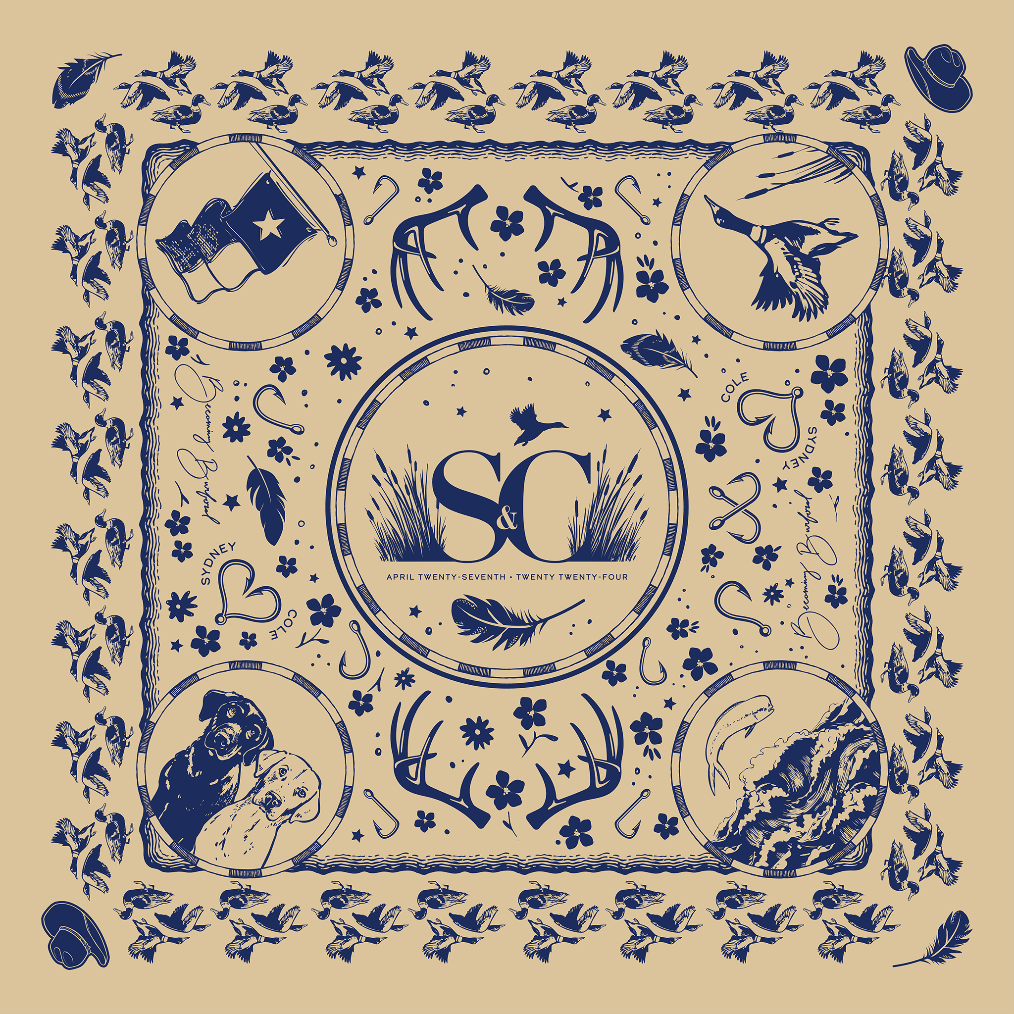 Custom Bandanas Illustrated by Lola Lorena