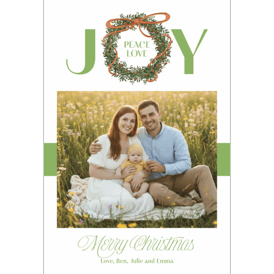 Peace Love Joy Wreath