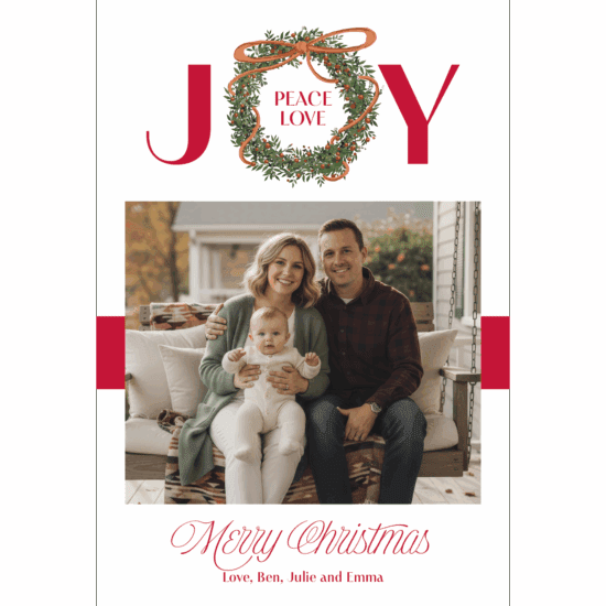 Peace Love Joy Wreath - Image 2