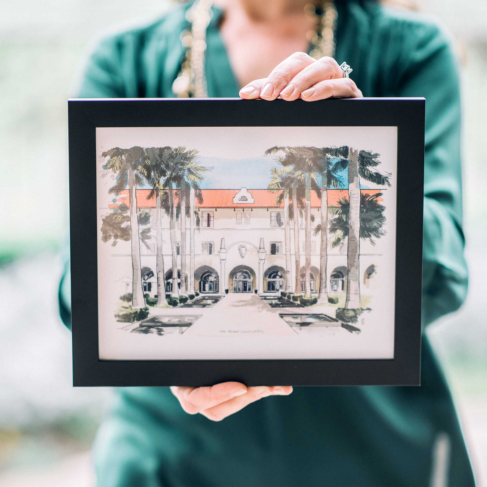 Custom Illustrated Wedding Invitations